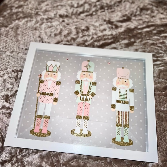 Pink pastel nutcracker picture embellished 8x10 - Picture 3 of 8